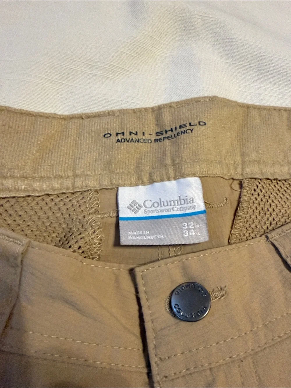 Men’s 32”x34” pants - J. Crew classic fit chinos & Columbia Khakis